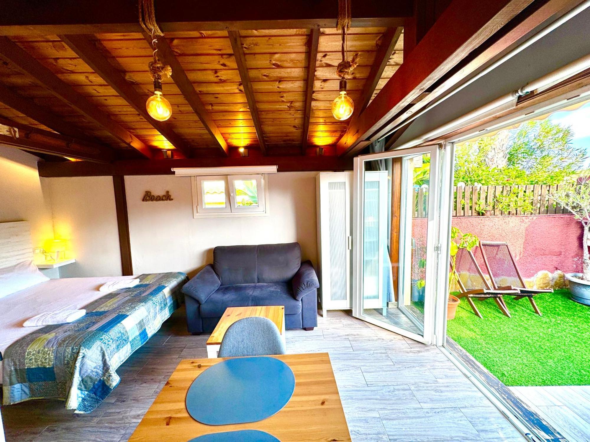 3 Casita-Estudio Con Jardin En La Playa Puerto Marino Εξωτερικό φωτογραφία